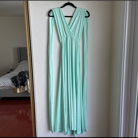Multi Way Dress for Special Occasions Long Mint Green Color - Picture 4 of 10